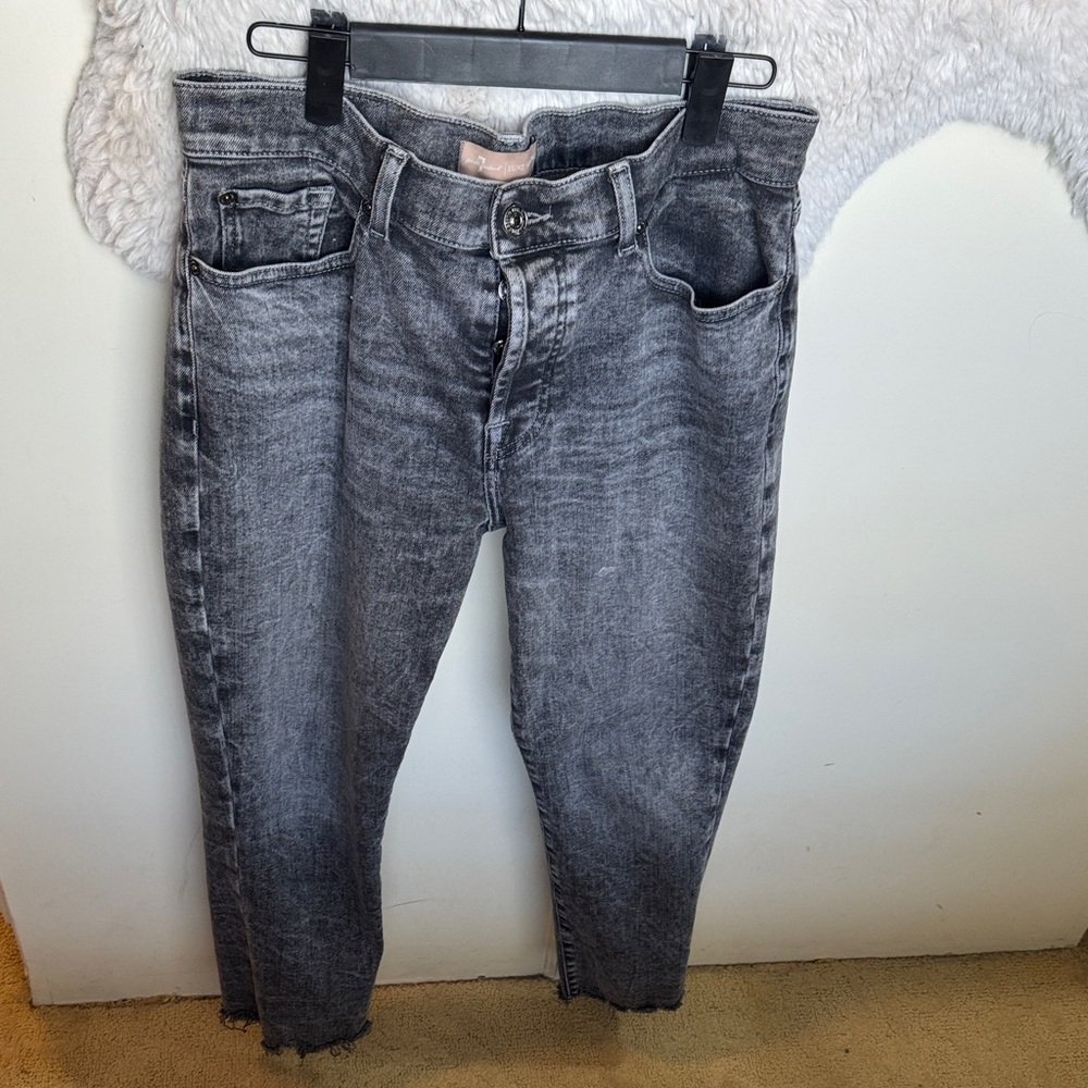 7 For All Mankind Charcoal Denim Jeans